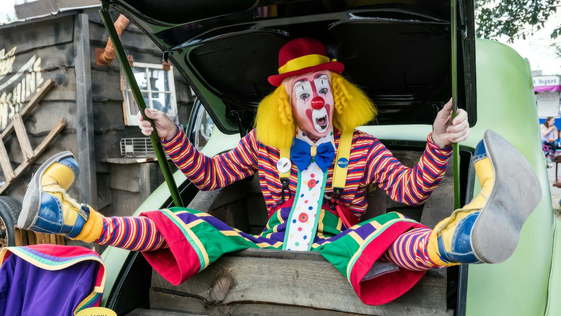 Clowns beim Stadtglühen in Aachen