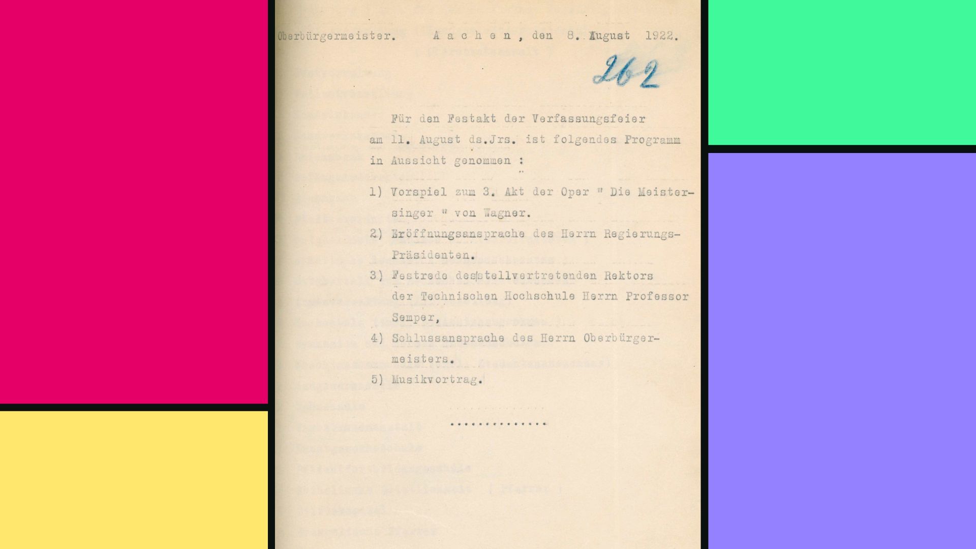 verfassungsfeier-aachen-1922 Verfassungsfeier in Aachen 1922