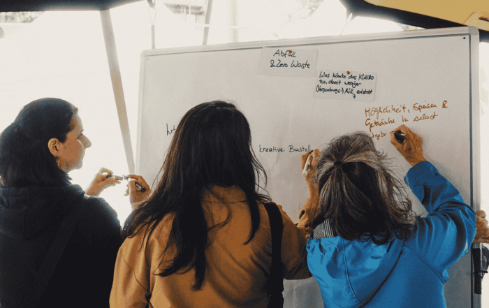 Klima Lounge vom KIMIKO in den Pop-up Lernraum "Learn for Life"
